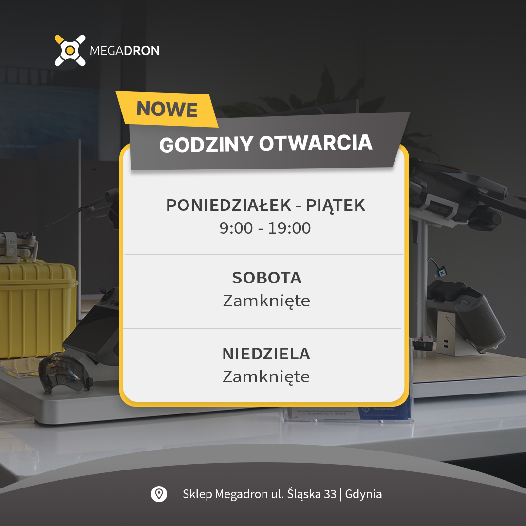 NOWE GODZINY OTWARCIA SKLEPU MEGADRON W GDYNI