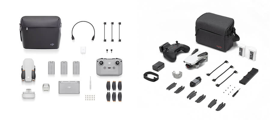 dji mini 2 zestaw combo i autel premium bundle