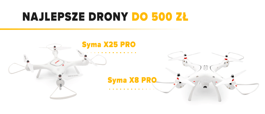 dwa drony z kamerą ceną do 500 zł