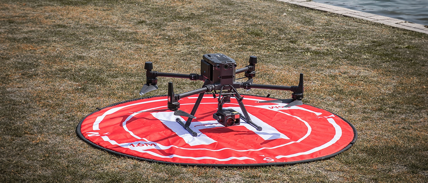 Mata do lądowania - ochrona drona