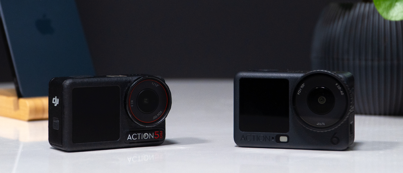 Budowa kamery DJI Action 6 vs DJI Action 5 Pro