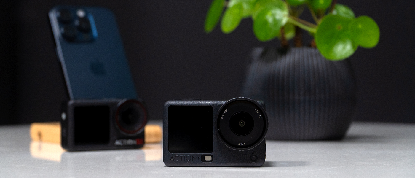 Najważniejsza różnica Action 6 w stosunku do Action 5 Pro - przysłona oraz matryca