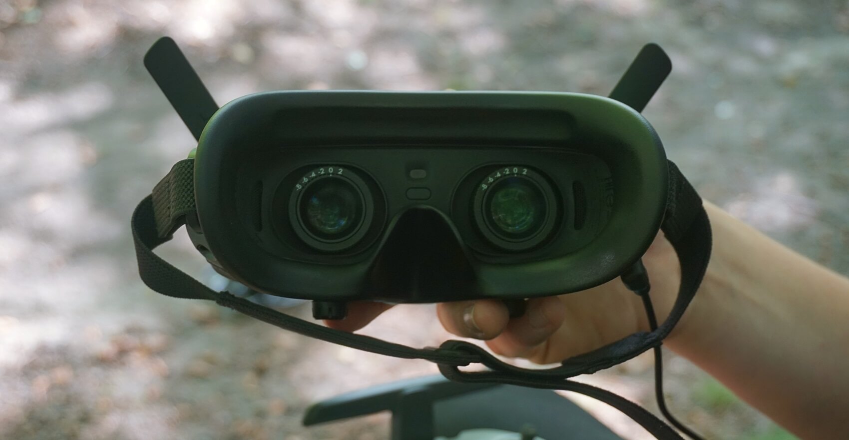 dji goggles v2 dioptria w srodku