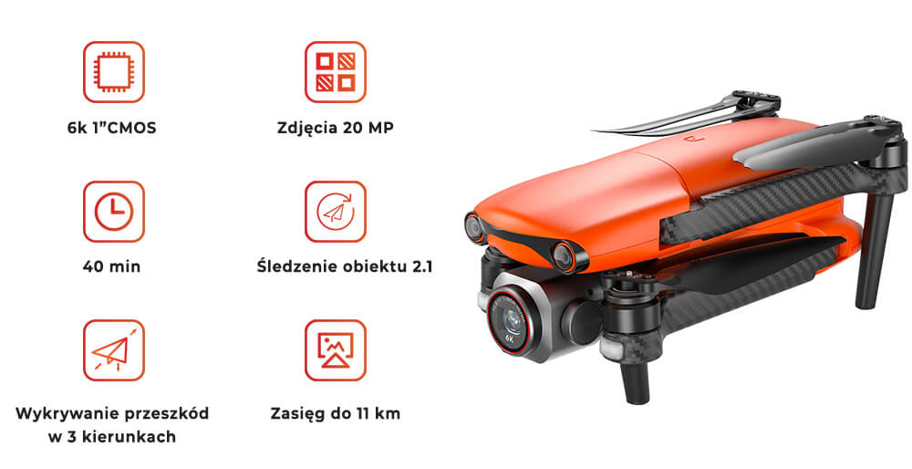 Specyfikacja drona Autel EVO Lite plus