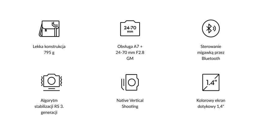 DJI RS 3 Mini features - MegaDron.pl