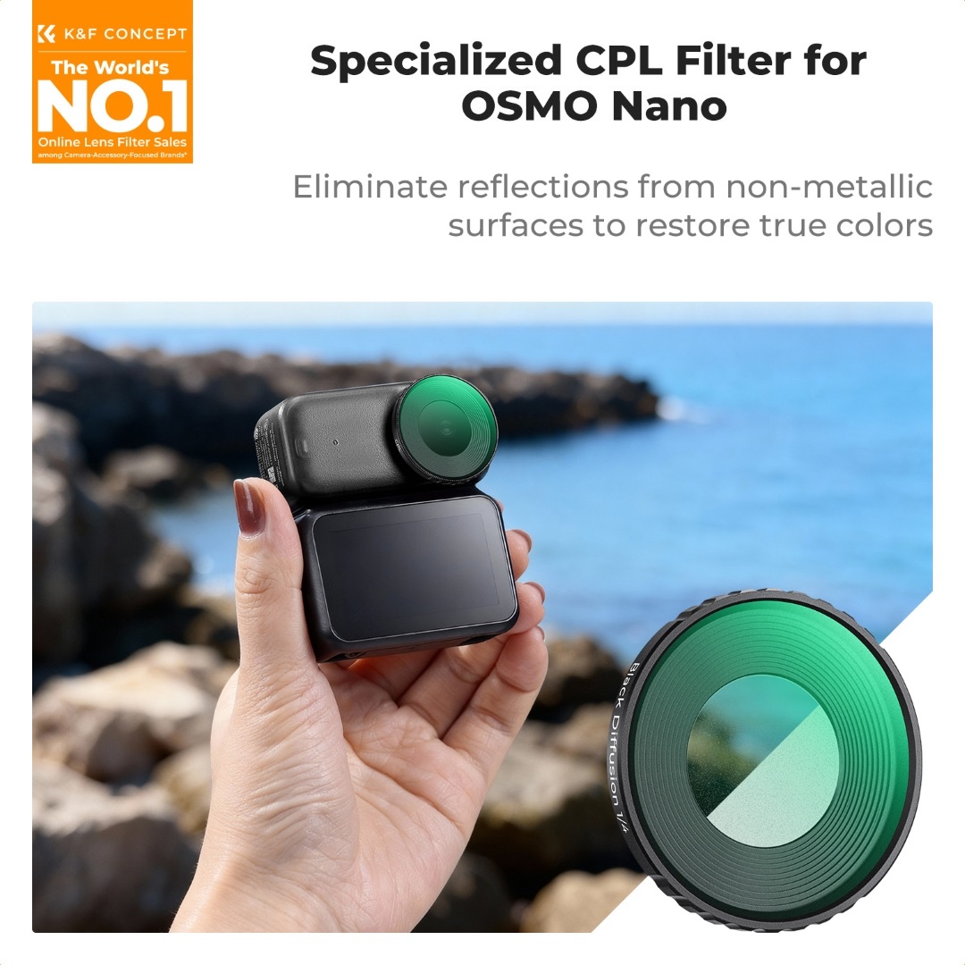 Filtr CPL marki K&F Concept do kamery DJI Osmo Nano KF12.0032-2_MegaDron
