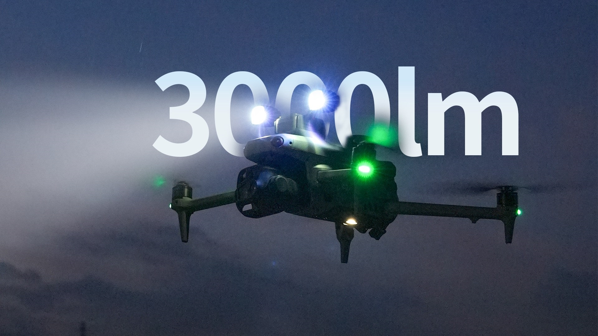 High-brightness LKTOP drone light with up to 3000 lumens