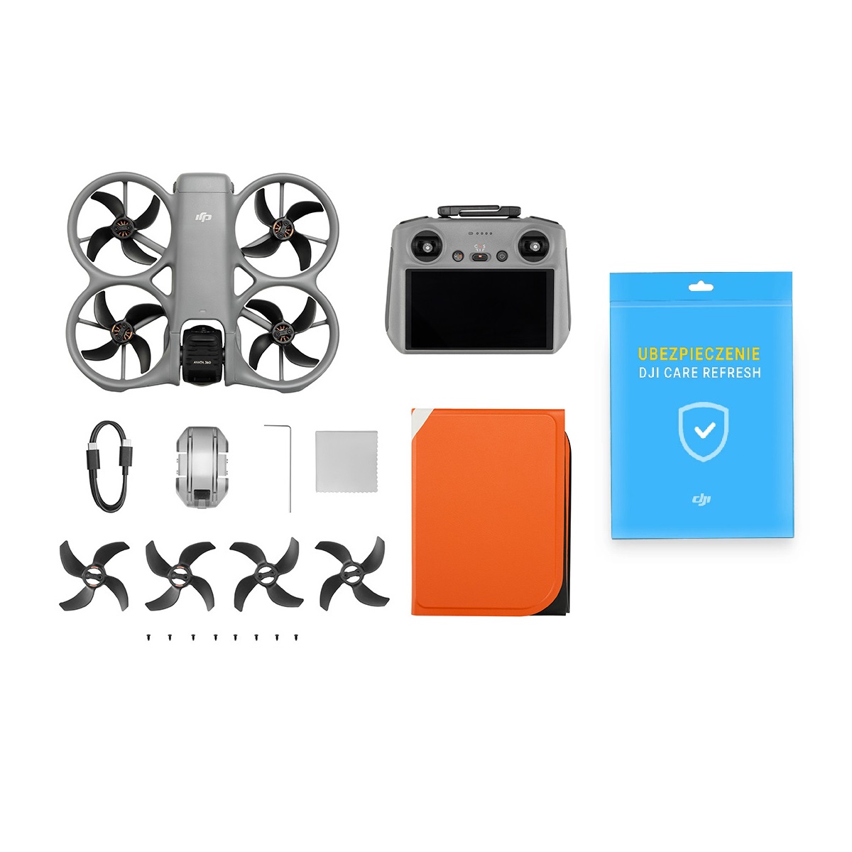DJI Avata 360 bundle with DJI RC 2 controller and accessories