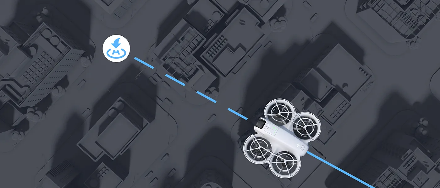 dji neo automatcyzny powrot do domu