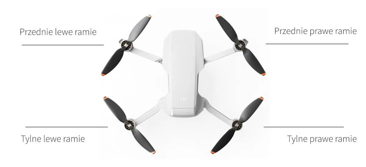 przednie prawe ramie do dji mini 2/se