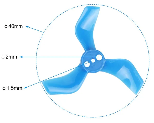 3-blade 40mm propellers (4 pcs) BetaFPV