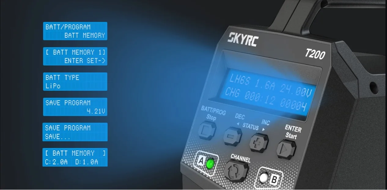 SkyRC T200 2 x 100W charger