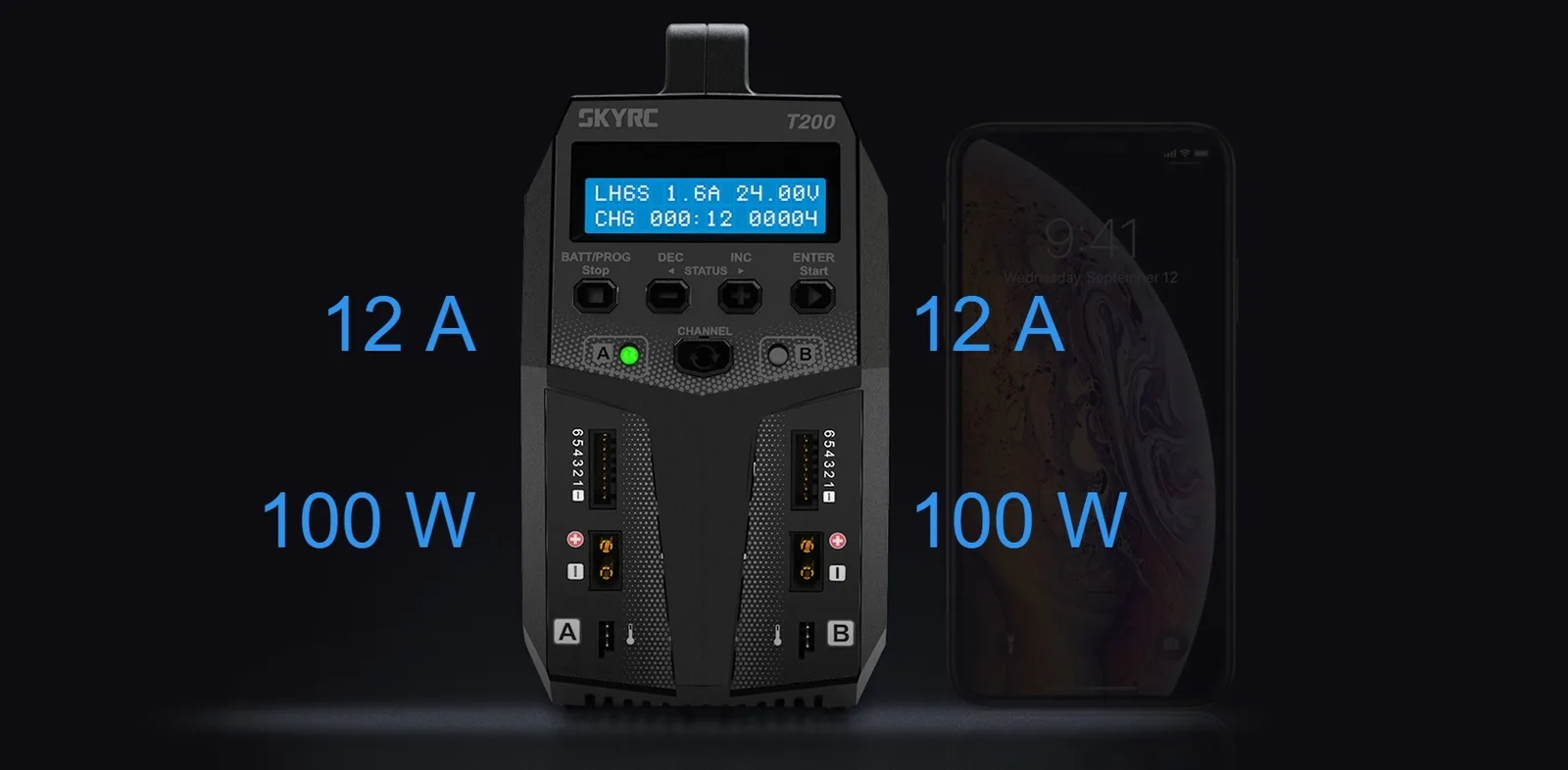 SkyRC T200 2 x 100W charger
