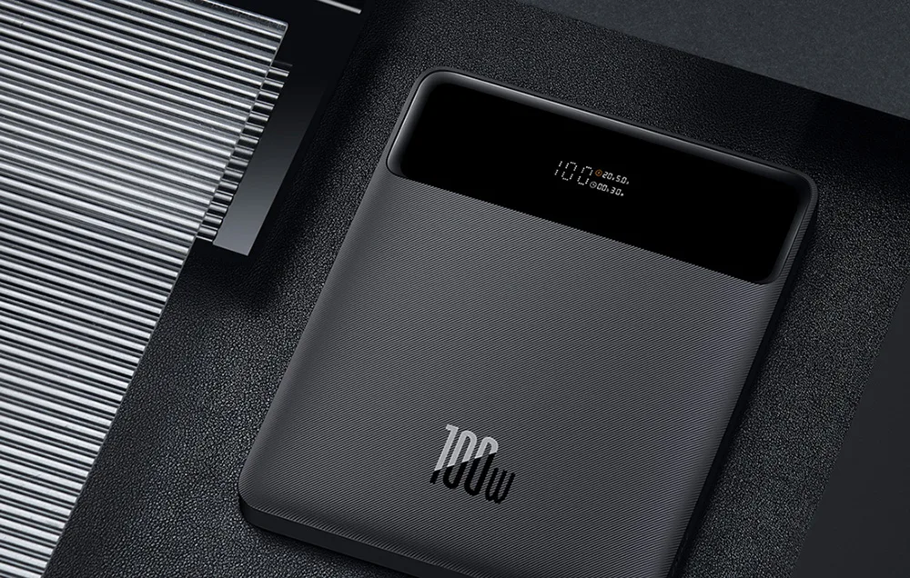 Powerbank Baseus Blade 20000mAh, 2xUSB + 2xUSB-C, 100W (black)