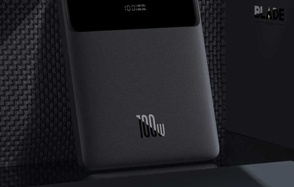 Powerbank Baseus Blade 20000mAh, 2xUSB + 2xUSB-C, 100W (black)