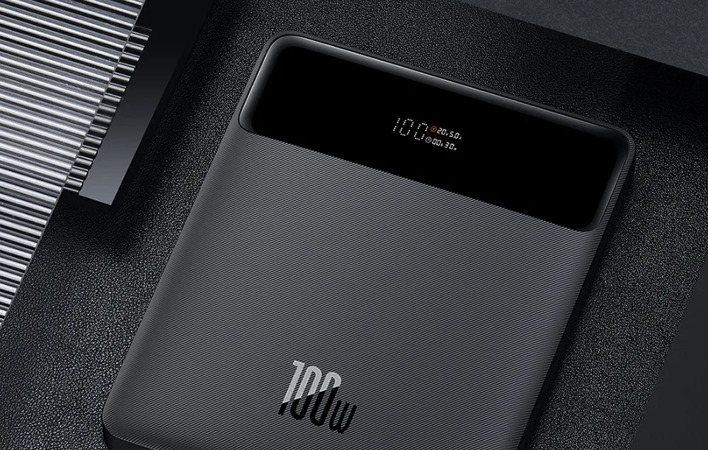 Powerbank Baseus Blade 20000mAh, 2xUSB + 2xUSB-C, 100W (black)
