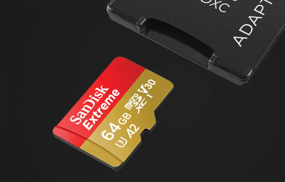 SANDISK EXTREME microSDXC memory card 64 GB 170/80 MB/s UHS-I U3