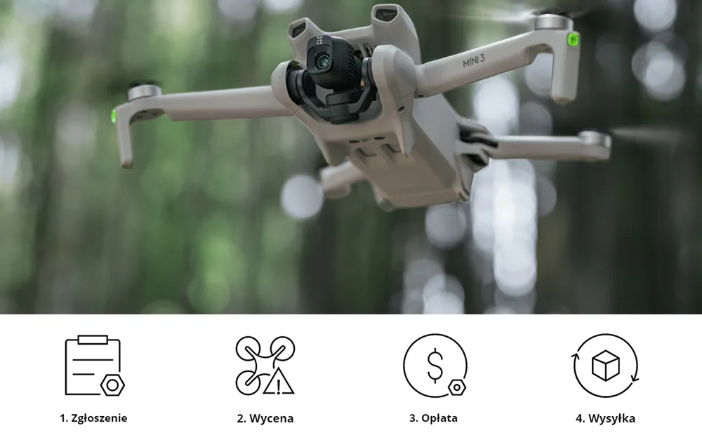 Procedura zgłoszenia awarii DJI Care Refresh