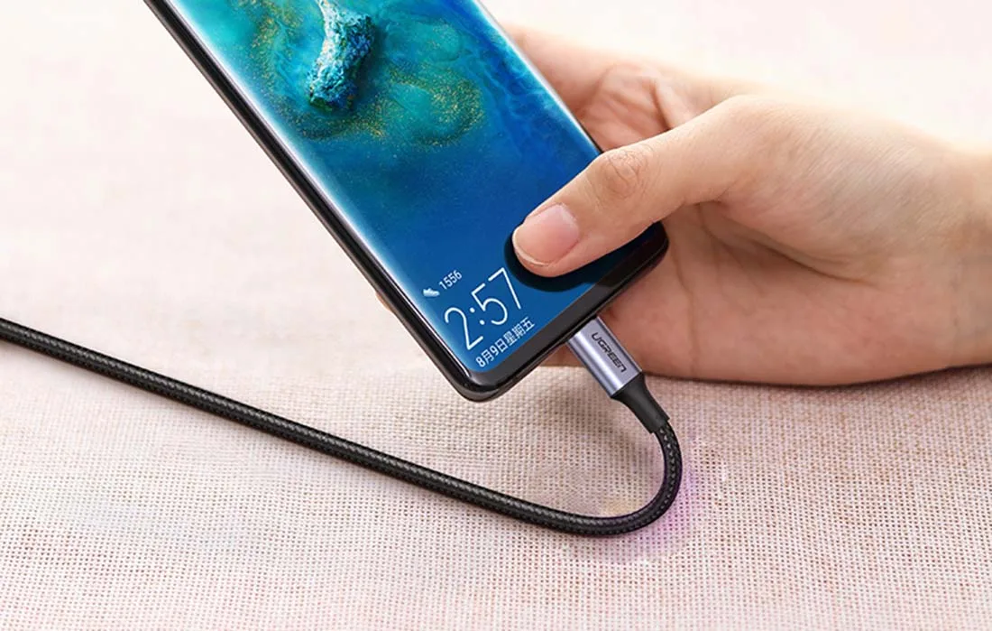 Кабель UGREEN US316 USB-C – USB-C, 100 Вт, 1,5 м (чорний)