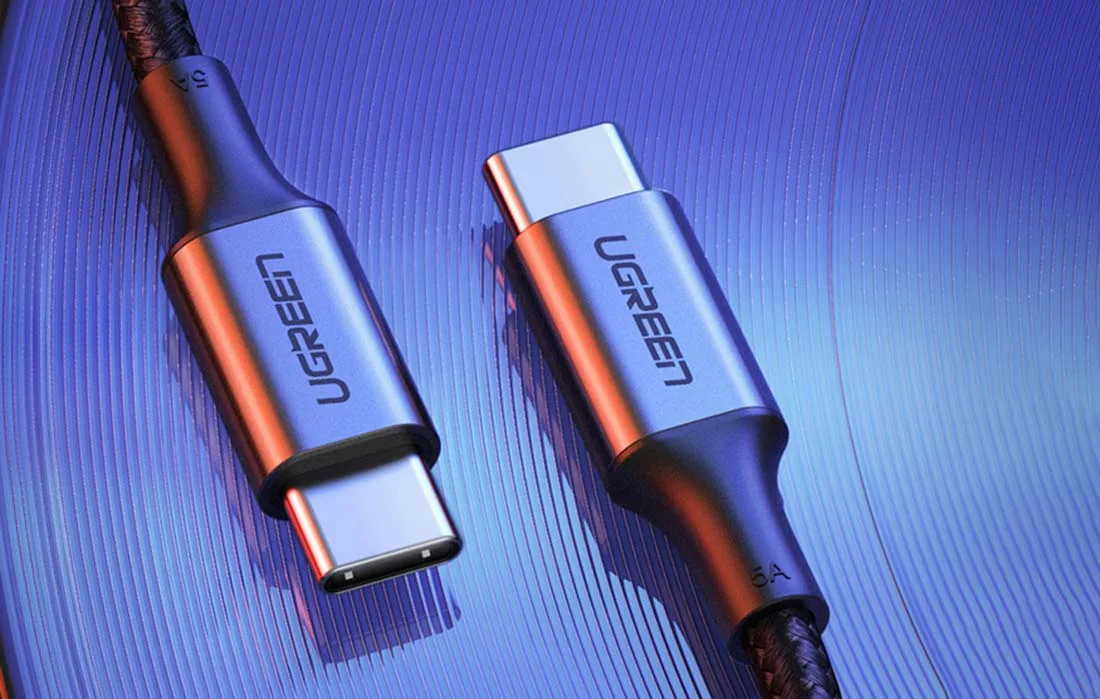 Кабель UGREEN US316 USB-C – USB-C, 100 Вт, 1,5 м (чорний)
