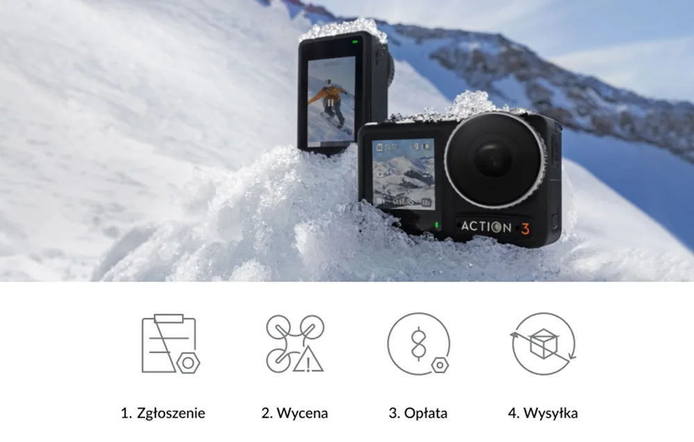 Procedura zgłoszenia w DJI Care Refresh