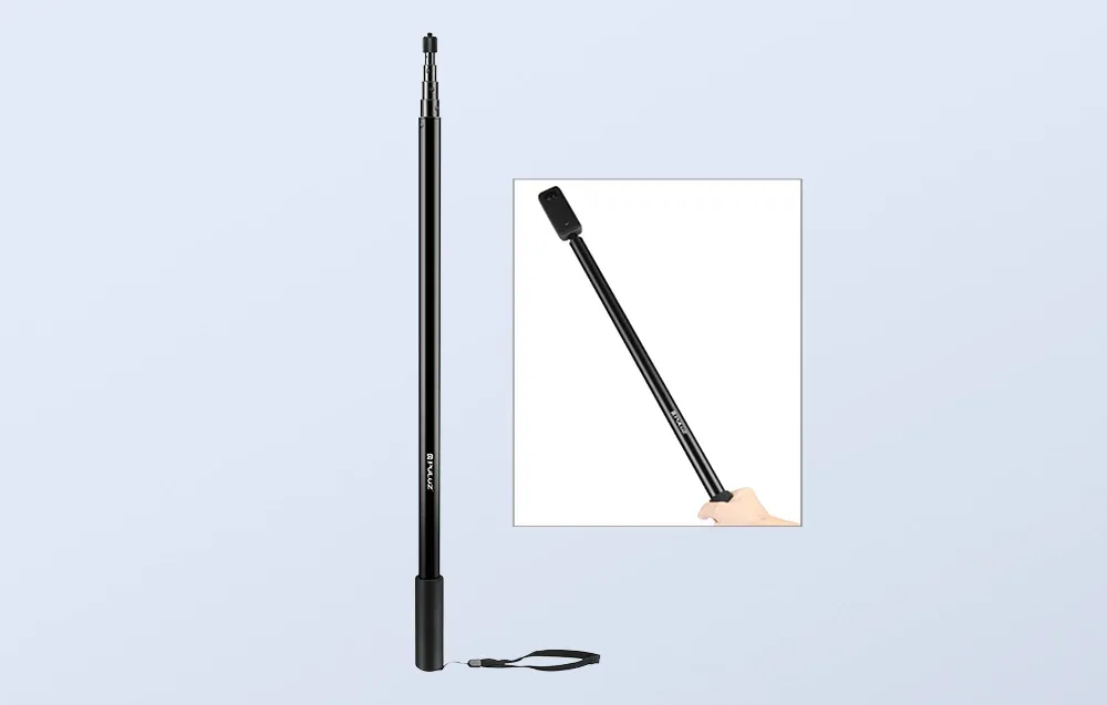 Selfie stick Puluz PU642B po złożeniu