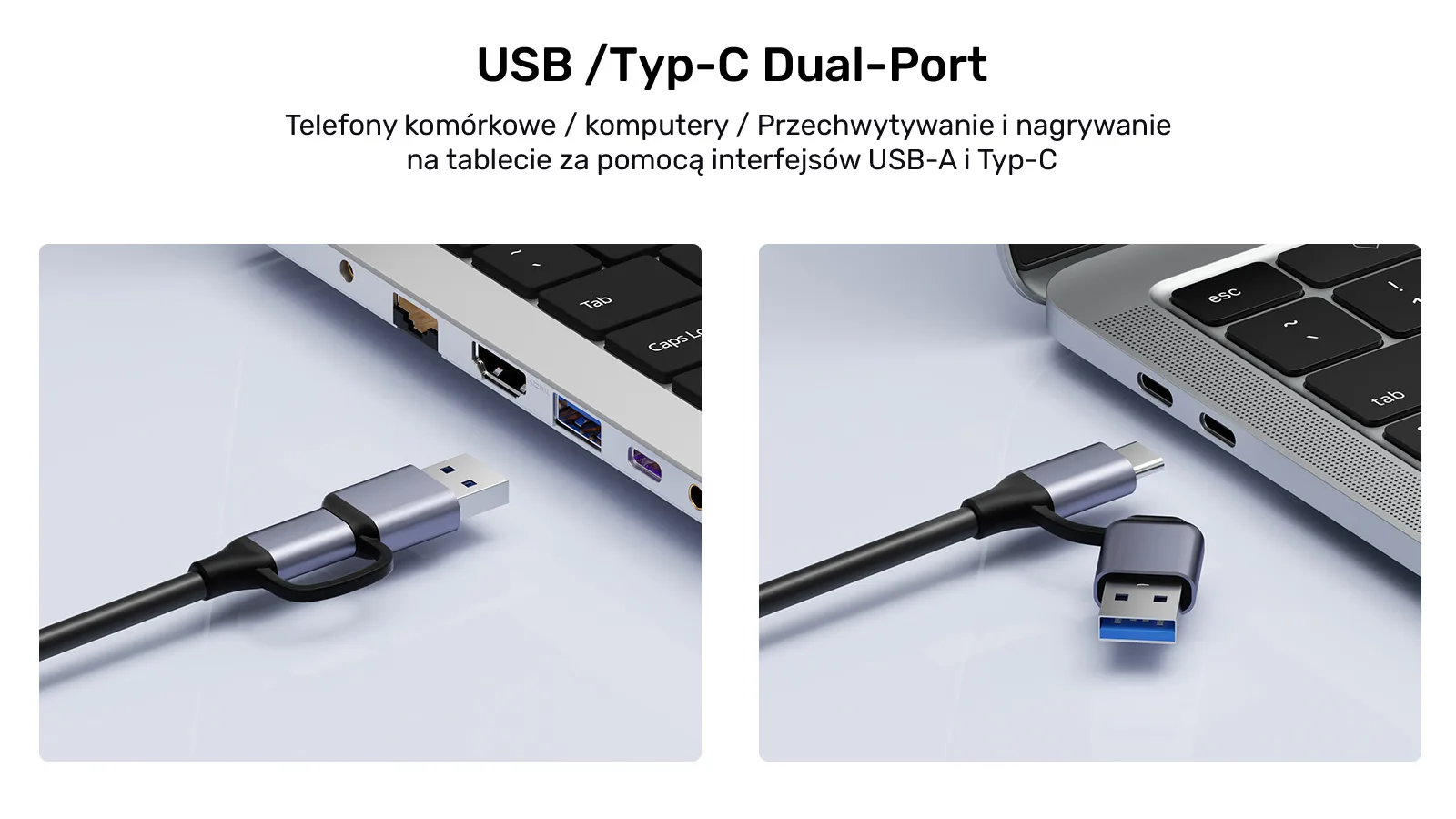 Відеограббер Unitek USB-C/A, 4K HDMI 1.4b