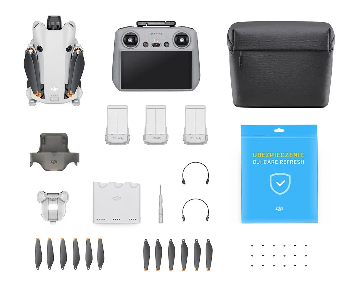 Mini 4 Pro (DJI RC2) Fly More Combo + CARE Insurance for 75% of the price (1 year)
