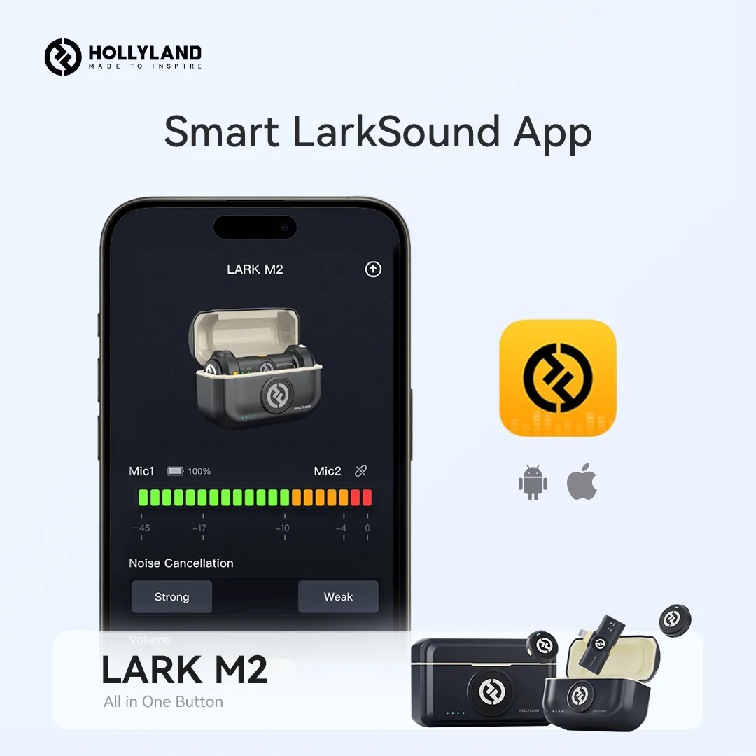 Hollyland Lark M2 USB-C – Wireless lavalier microphone with USB-C plug