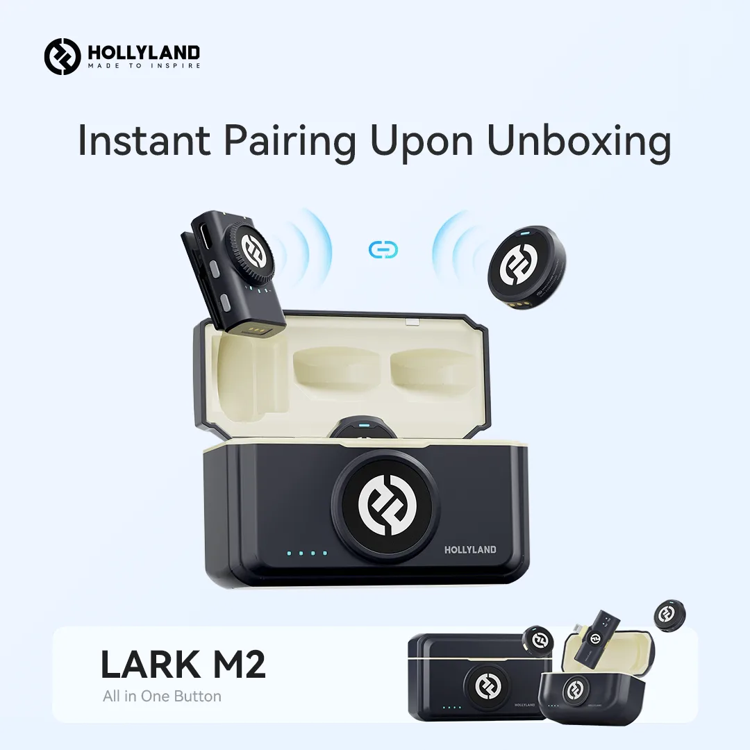 Hollyland Lark M2 USB-C – Wireless lavalier microphone with USB-C plug