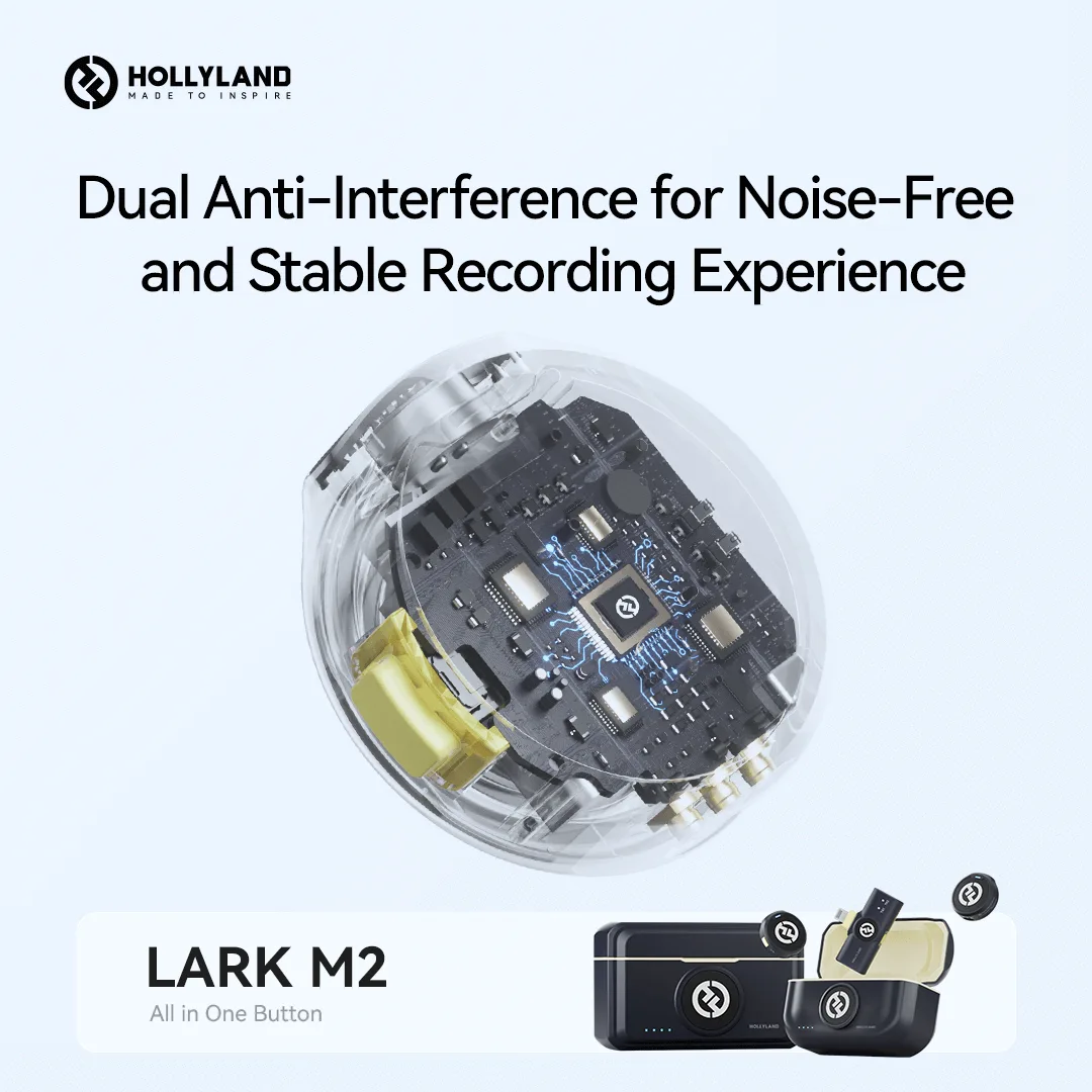 Hollyland Lark M2 USB-C – Wireless lavalier microphone with USB-C plug