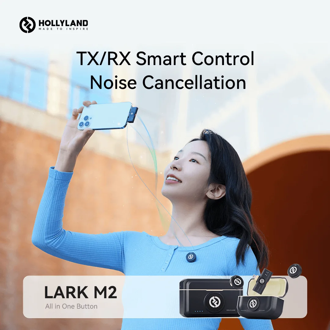 Hollyland Lark M2 USB-C – Wireless lavalier microphone with USB-C plug