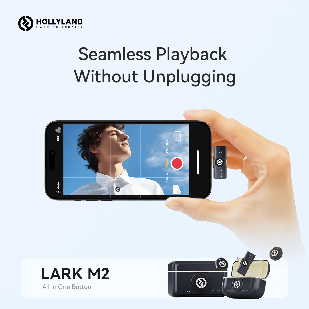 Hollyland Lark M2 USB-C – Wireless lavalier microphone with USB-C plug