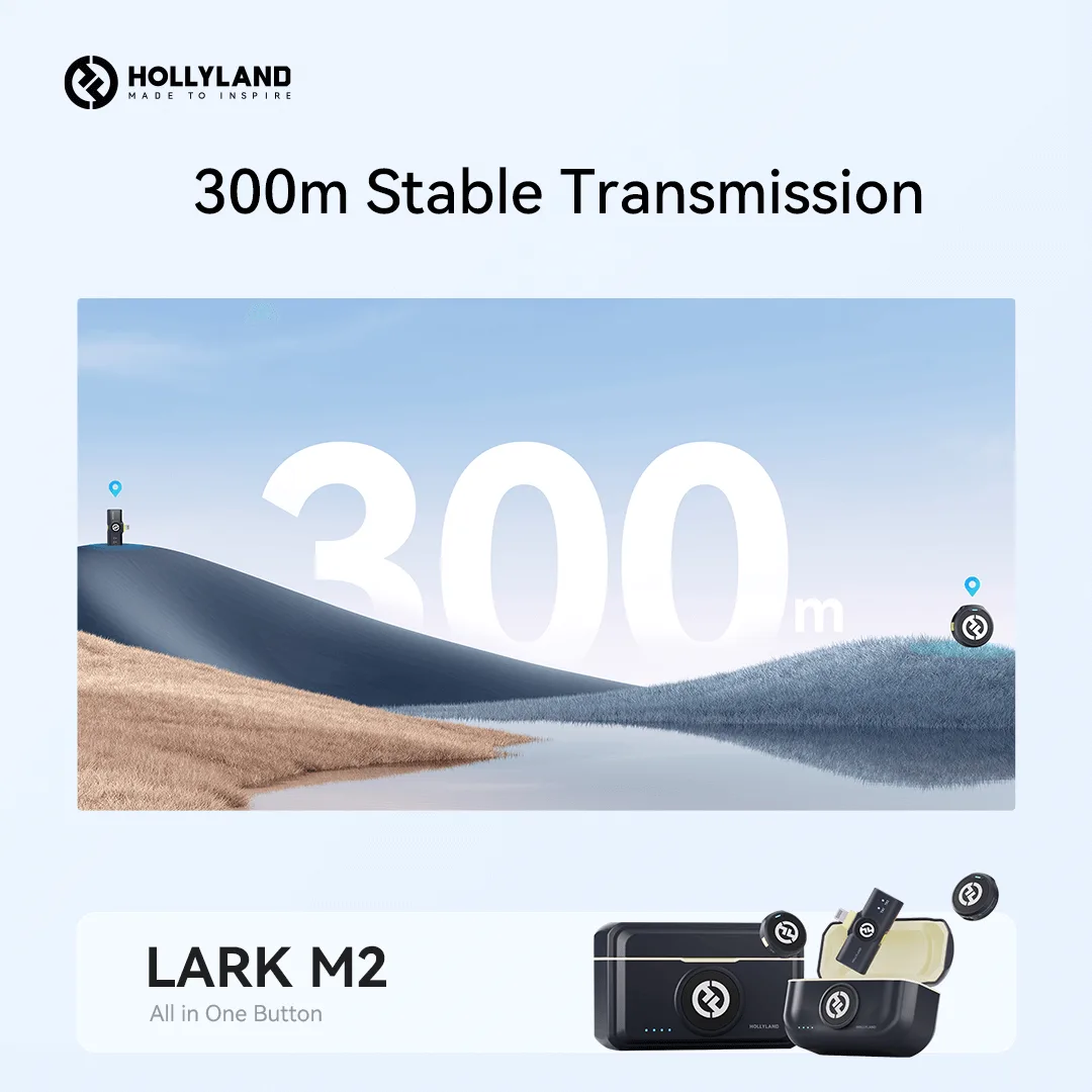 Hollyland Lark M2 USB-C – Wireless lavalier microphone with USB-C plug