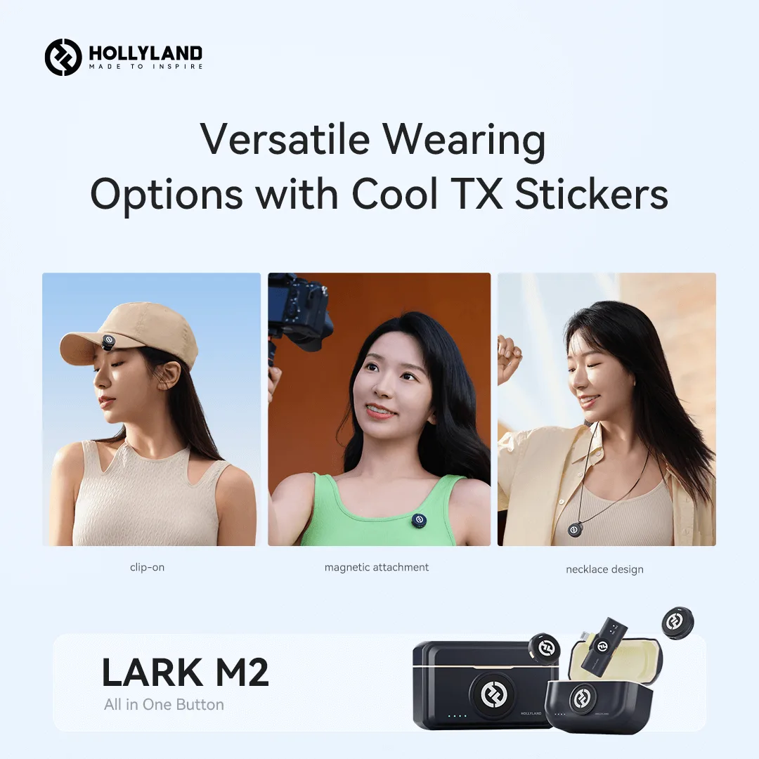 Hollyland Lark M2 USB-C – Wireless lavalier microphone with USB-C plug