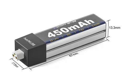 BT3.0 450 mAh 2S battery (2 pcs)