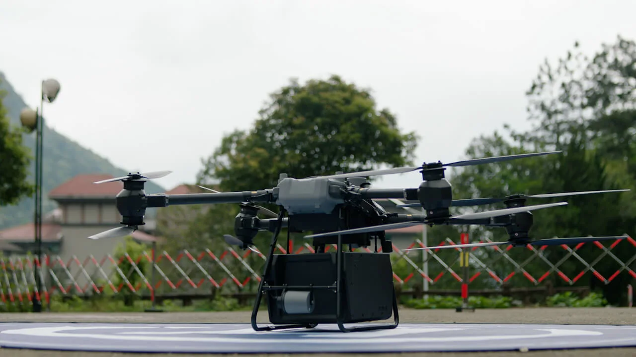Alternatywne punkty i lądowanie awaryjne w DJI FlyCart 30