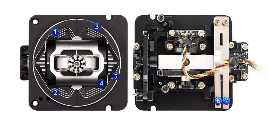 AG01 CNC indoor gimbals for TX16S