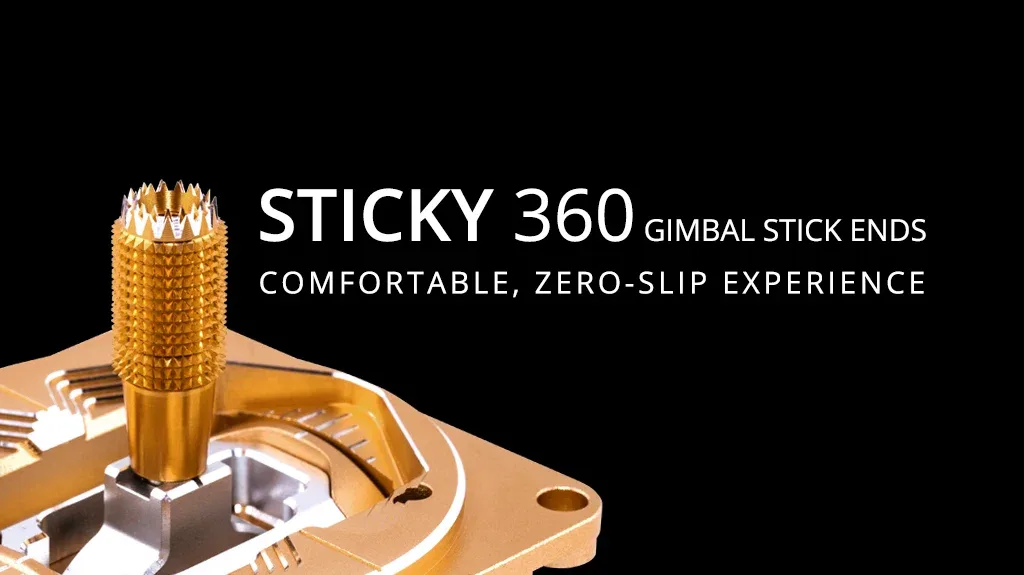 Stick tips for RadioMaster Sticky360 gimbals