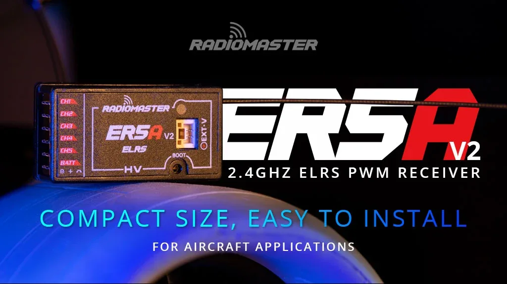 ER5A V2 2.4 GHz ELRS PWM receiver