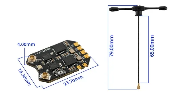 RP4TD ExpressLRS 2.4 GHz diversity receiver