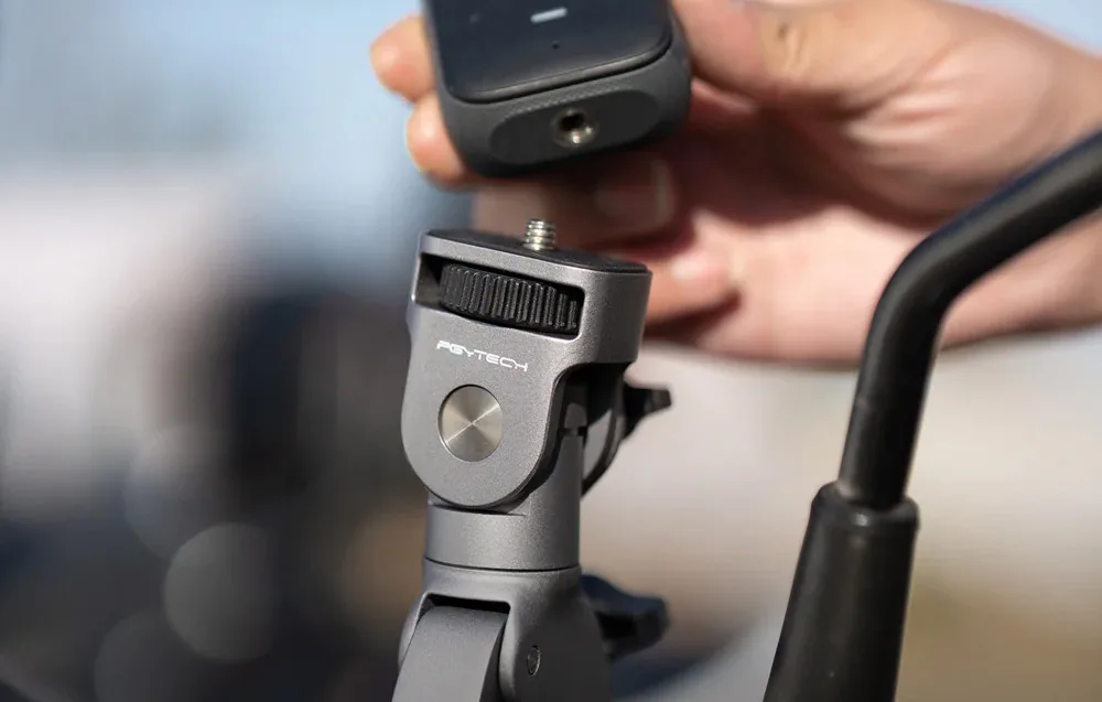 PGYTECH Super Clamp Mount with wide compatibility for action cameras and smartphones