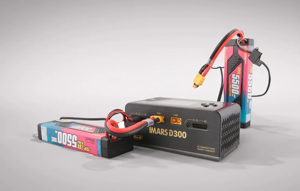 Gens Ace IMARS D300 G-Tech Channel AC/DC 300W/700W RC Charger Білий