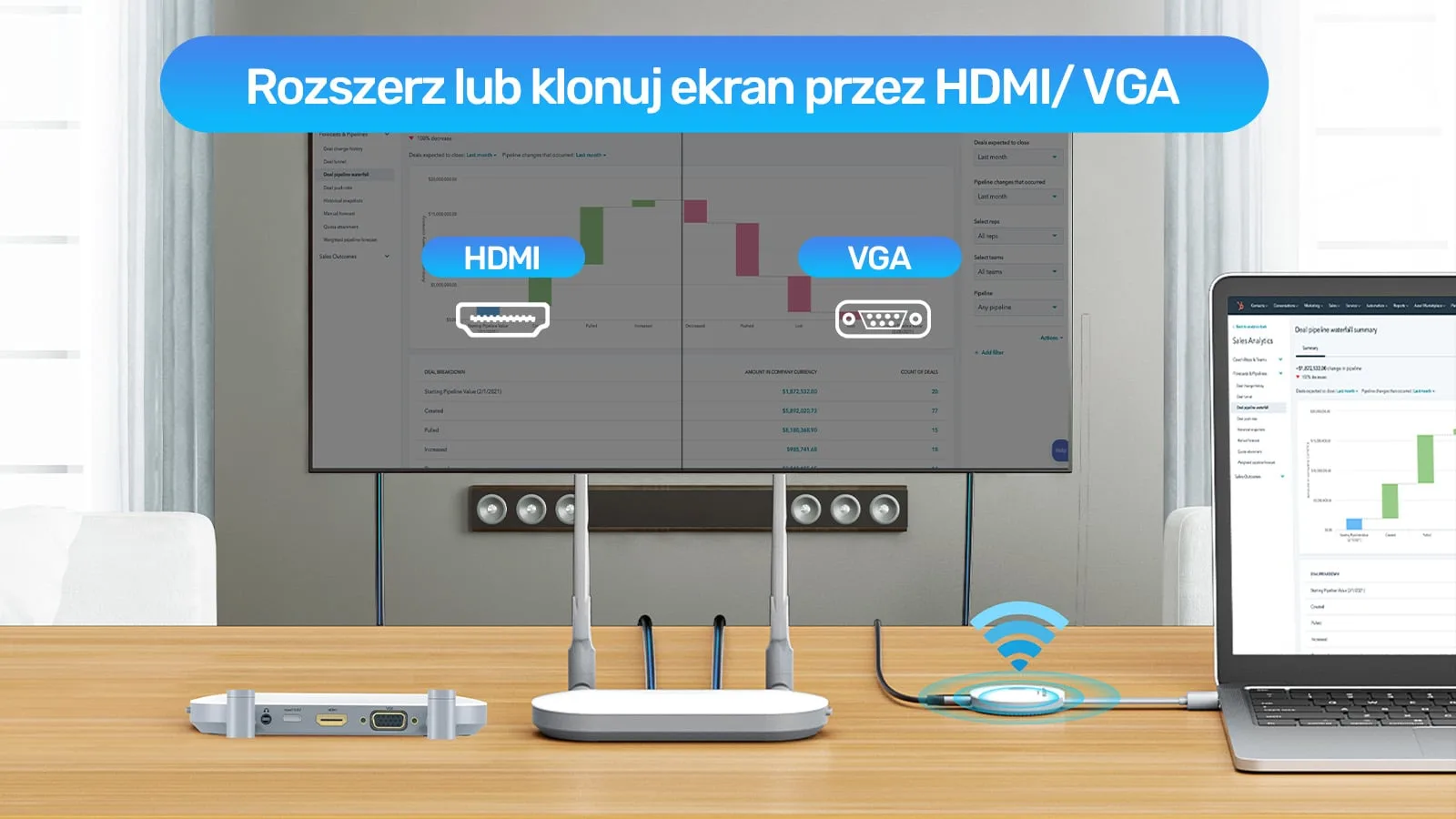 Комплект передавача і приймача HDMI Unitek V1183A01