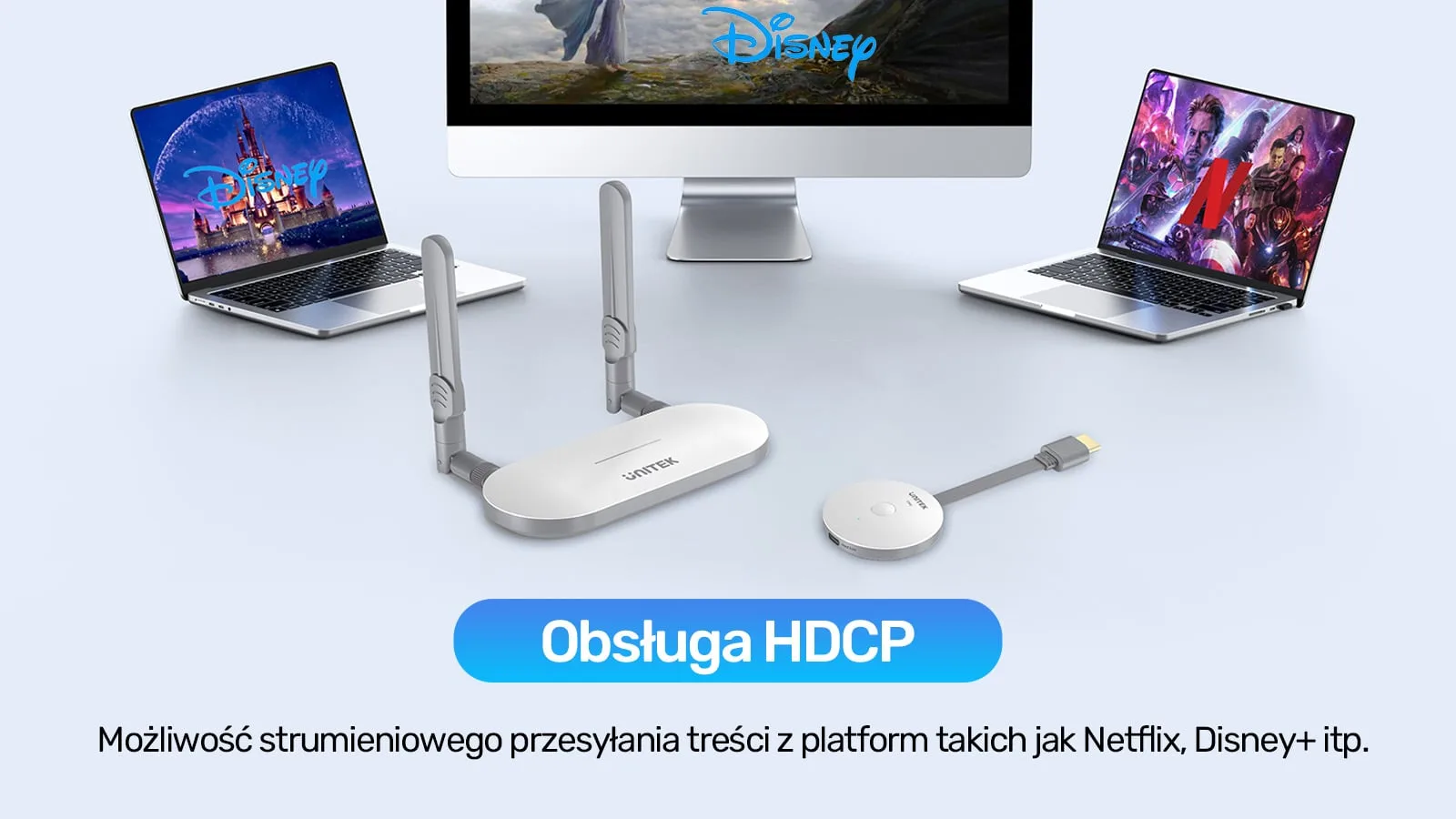 Бездротовий HDMI-передавач і приймач Unitek V1183A01