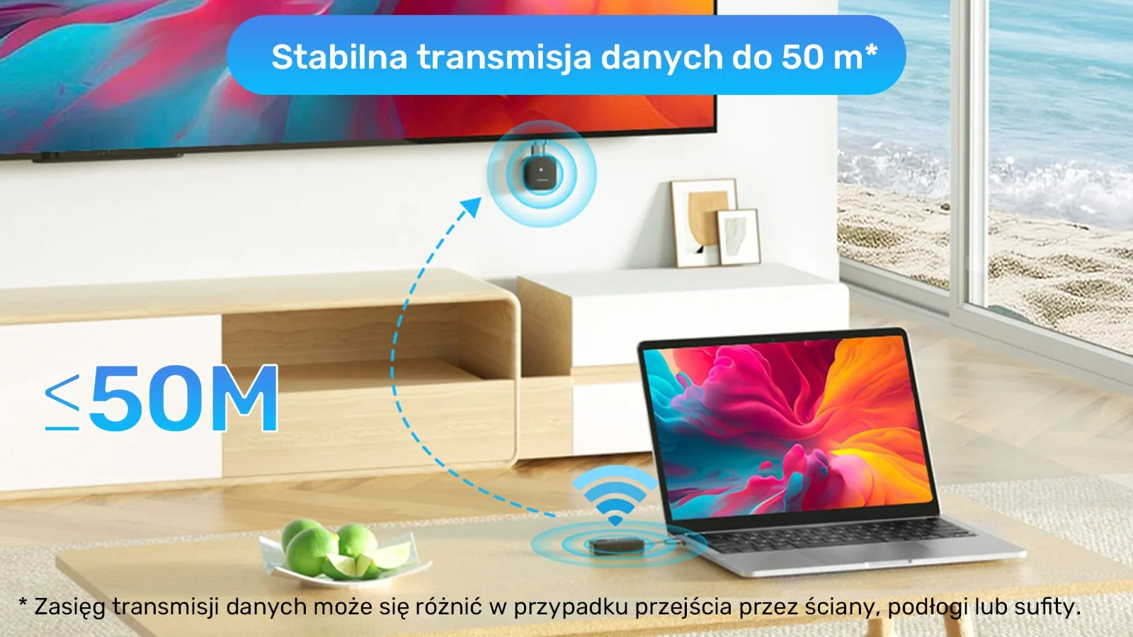 Unitek V1184A01 — бездротовий HDMI-трансмітер для передавання зображення