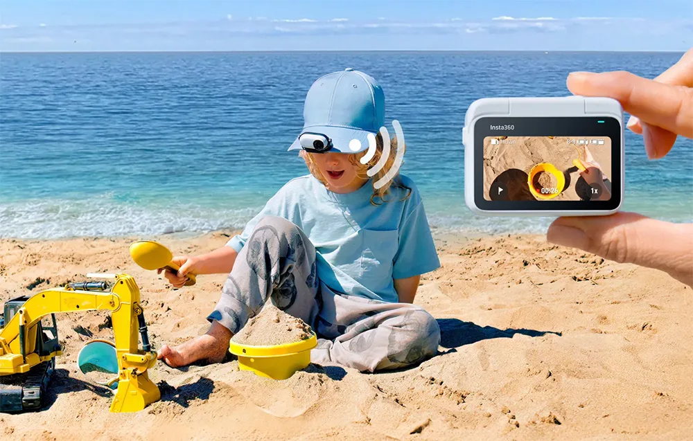 Lightweight and comfortable Insta360 GO 3 and GO 3S Easy Clip mount