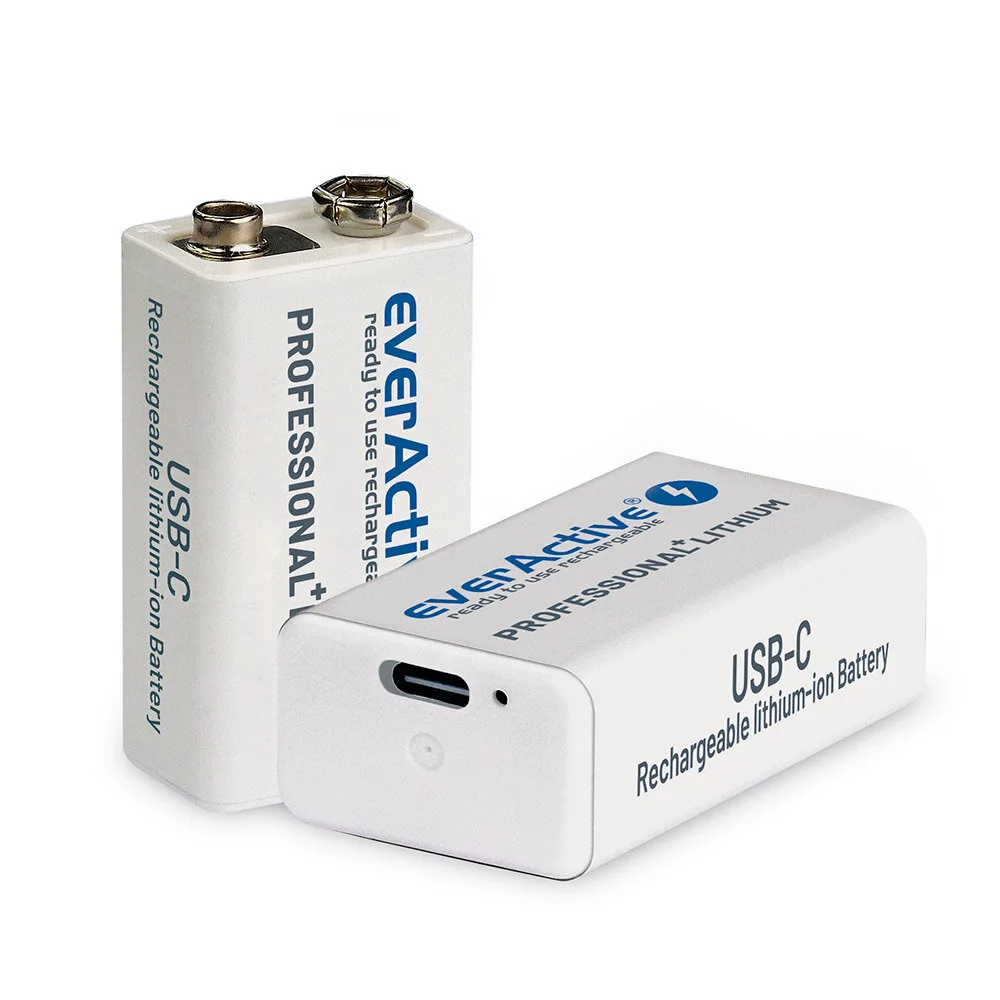 everActive 6F22 9V Professional+ Lithium rechargeable battery