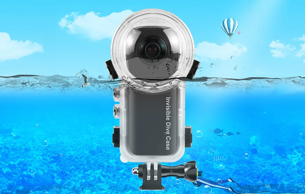 360 degree underwater recording with Insta360 X4 case