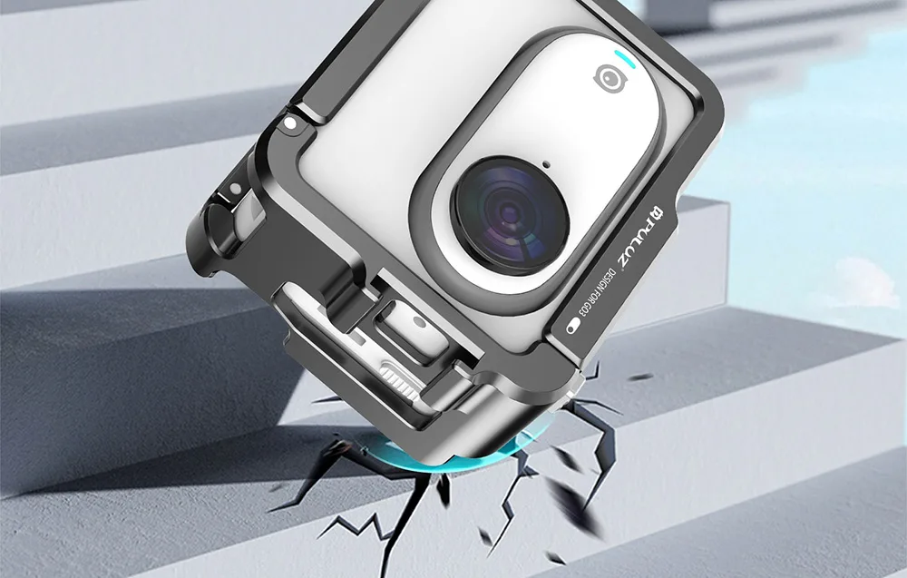 Durable PULUZ metal protective housing for Insta360 GO 3 and GO 3S